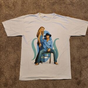 VINTAGE TIM MCGRAW & FAITH HILL SOUL TO SOUL TOUR 2000 T SHIRT (L) Country Music